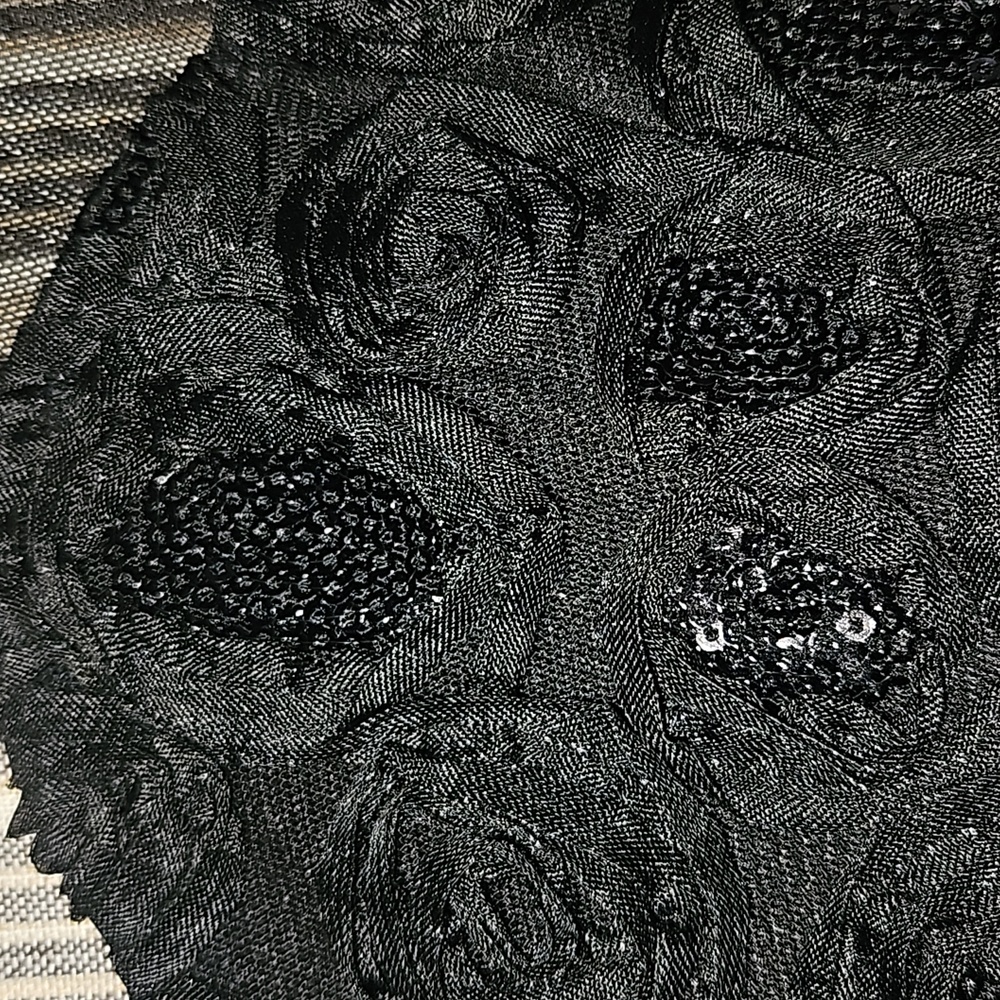 ENFOCUS STUDIO Women Black Sequin Ribben Gown Size 12 - Picture 11 of 14